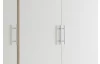 Šatní skříň Valencia,155 cm, dub sonoma/bílá