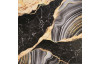 Obraz na plátně Černozlatá abstrakce, 80x80 cm