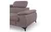 Rohová sedací souprava Scala, starorůžová látka, levý roh