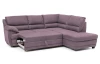 Rohová sedací souprava Nebolo, fialová lila látka, pravý roh