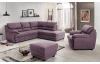 Rohová sedací souprava Nebolo, fialová lila látka, pravý roh