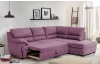 Rohová sedací souprava Nebolo, fialová lila látka, pravý roh
