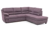 Rohová sedací souprava Nebolo, fialová lila látka, pravý roh