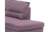 Rohová sedací souprava Nebolo, fialová lila látka, pravý roh