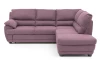 Rohová sedací souprava Nebolo, fialová lila látka, pravý roh