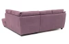 Rohová sedací souprava Nebolo, fialová lila látka, pravý roh