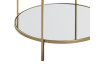 Kulatý konferenční stolek Porto 60 cm, zlatý