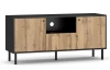 TV stolek Bospe, černý/dub wotan