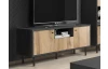 TV stolek Bospe, černý/dub wotan