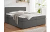 Postel boxspring Aston 160x200 cm, středně šedá látka