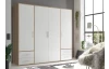 Šatní skříň Valencia, 206 cm, dub sonoma/bílá