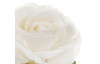 Umělá květina Růže s poupětem 65 cm, bílá
