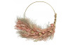 Dekorační věnec Sušené trávy 30 cm, růžový