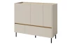 Komoda se zásuvkami Lucky, 120 cm, pískově béžová/olejovaný dub
