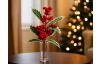 Vánoční květina Cesmína 30 cm, červená