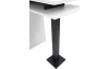 Barový stůl Bay, bílý/tmavý beton