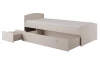 Postel s úložným prostorem Patrik 90x200 cm, béžová kašmír