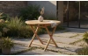 Kulatý zahradní stůl Dumai, 90 cm, teak