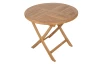 Kulatý zahradní stůl Dumai, 90 cm, teak