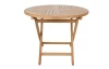 Kulatý zahradní stůl Dumai, 90 cm, teak