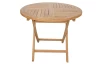Kulatý zahradní stůl Dumai, 90 cm, teak
