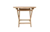 Kulatý zahradní stůl Dumai, 90 cm, teak
