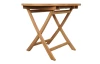 Kulatý zahradní stůl Dumai, 90 cm, teak