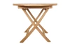 Kulatý zahradní stůl Dumai, 90 cm, teak
