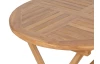 Kulatý zahradní stůl Dumai, 90 cm, teak