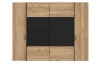 Šatní skříň Dalate 270 cm, dub catania/černá