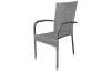 Zahradní židle Jakarta, šedo-hnědá