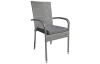 Zahradní židle Jakarta, šedo-hnědá