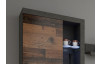 Obývací stěna Rumba, vintage optika kovu/dřeva