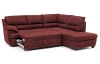 Rohová sedací souprava Nebolo, červená látka, pravý roh