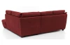 Rohová sedací souprava Nebolo, červená látka, pravý roh