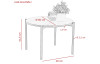 Kulatý konferenční stolek Jonas, imitace šedý mramor