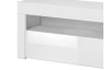 TV stolek s osvětlením Mex 140 cm, bílý lesk