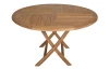 Kulatý zahradní stůl Tarakan, 120 cm, teak