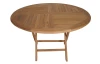 Kulatý zahradní stůl Tarakan, 120 cm, teak