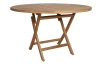 Kulatý zahradní stůl Tarakan, 120 cm, teak