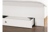Postel s nočními stolky Cheep 180x200 cm, bílá/dub san remo