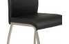 Jídelní židle Amber, černá ekokůže