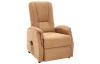 Relaxační TV křeslo Birmingham, světle hnědá látka
