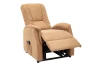 Relaxační TV křeslo Birmingham, světle hnědá látka