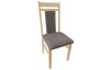 Jídelní židle Michaela, buk/hnědo-béžová tkanina