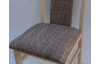 Jídelní židle Michaela, buk/hnědo-béžová tkanina