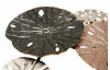 Kovová nástěnná dekorace Barevné kruhy, 30x65 cm