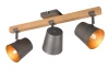Stropní osvětlení Bell, antický nikl, 3 svítidla