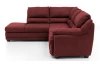 Rohová sedací souprava Nebolo, červená látka, levý roh