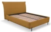 Postel Ferro 180x200 cm, jantarová strukturovaná látka